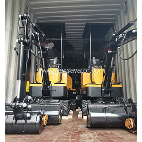 mini escavadeira 1ton mini excavator Tire Hydraulic excavator